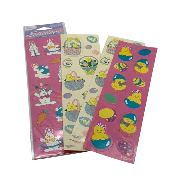 Easter-Themed Stickers Set Of 4 Sheets By Paper Accents - Picture 1 of 4